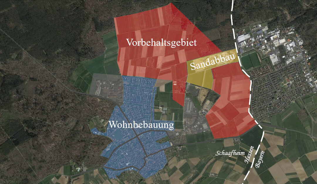 Geplante Schutzmaßnahmen zum Quarzsandtagebau