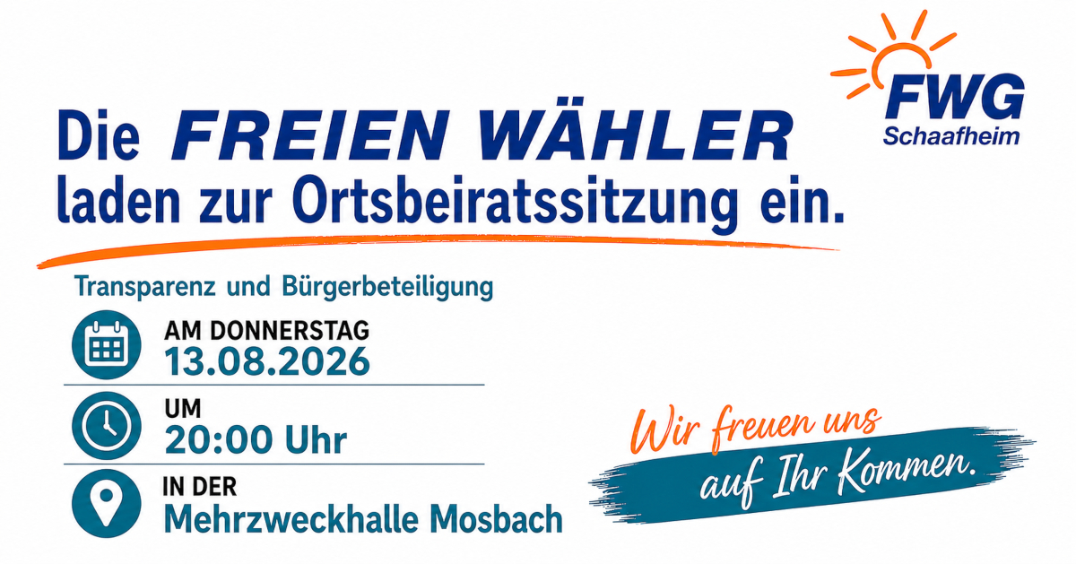 20260805_FWG Einladung Ortsbeirat Mosbach – WEB FWG Einladung zur Ortsbeiratssitzung Mosbach