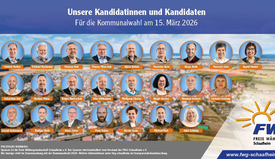 Auftakt zur Kommunalwahl 2026